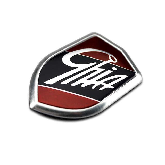 Ford Shield Logo - Online Shop 2 PCS 3D aluminum GHIA Side Emblems Shield Logo Marked ...