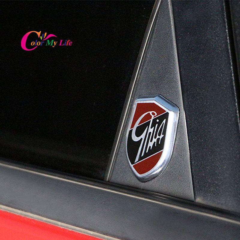 Ford Shield Logo - Car Sticker Emblems GHIA Side Shield Logo Marked Stickers For Ford ...