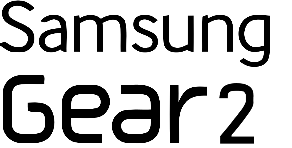 Black and White Gear Logo - Samsung Gear 2