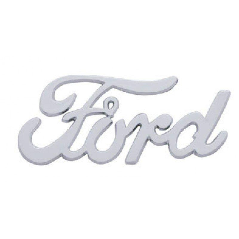 Ford Shield Logo - Ford Script Logo - Chrome - Fits Shield Taillights - CMW Trucks