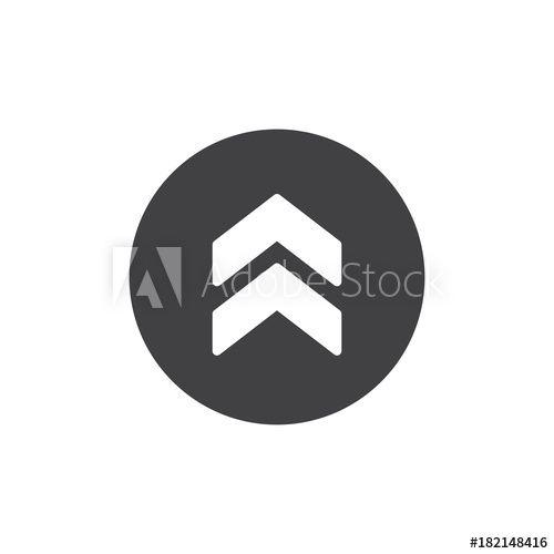 Two Arrows Pointing Up Logo - Upper arrow icon vector, filled flat sign, solid pictogram isolated ...