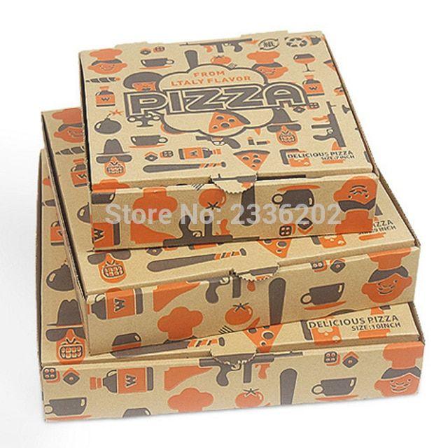 10 Box Grocery Store Logo - Craft Paper Pizza Box Food Grade Materials 7