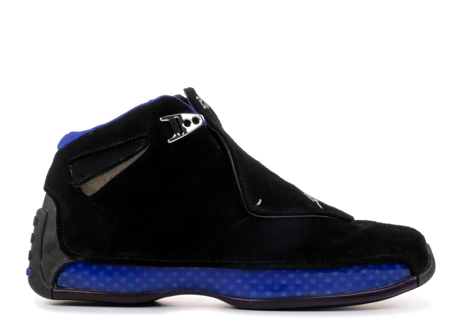 Blue and Black Jordan Logo - Air Jordan 18 - Air Jordan - 305869 041 - black/sport royal | Flight ...
