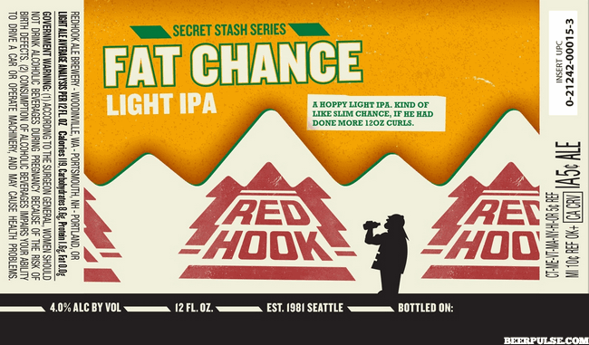 GameChanger Red Hook Logo - Redhook Fat Chance Light IPA | BeerPulse