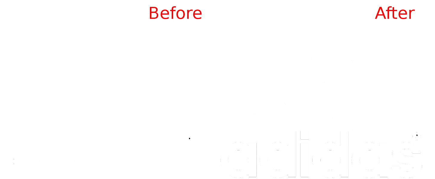 White Addidas Logo - Adidas Logo White On Black Adidasoutlettrainers.co.uk