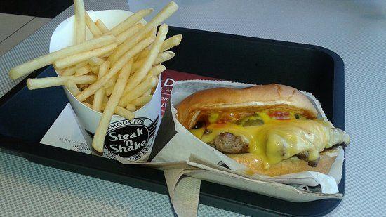 Steak 'N Shake Signature Logo - Signature steak burger - Picture of Steak 'n Shake, Canton - TripAdvisor