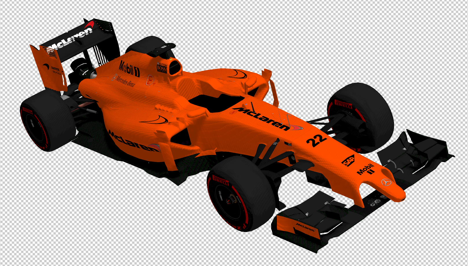 Orange McLaren F1 Logo - Orange McLaren