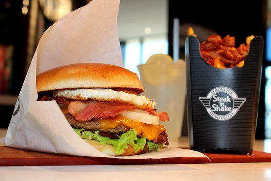 Steak 'N Shake Signature Logo - STEAKBURGER SIGNATURE BACON & EGG of Steak 'n Shake, Saint