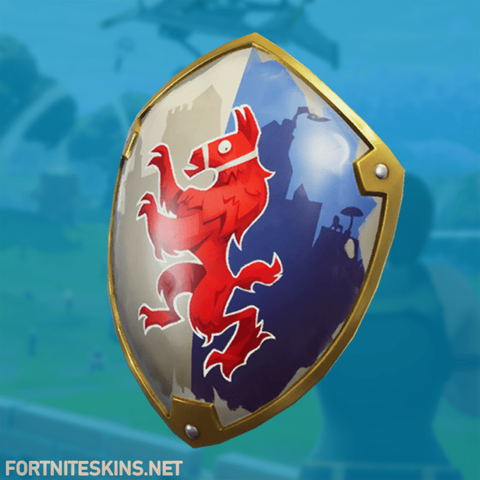 Green and Red Shield Logo - Red Shield Back Bling