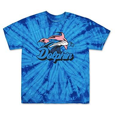 Pink Dolphin Co Logo - Pink Dolphin Men's Swift Script T Shirt Tie Dye: Amazon.co.uk: Clothing