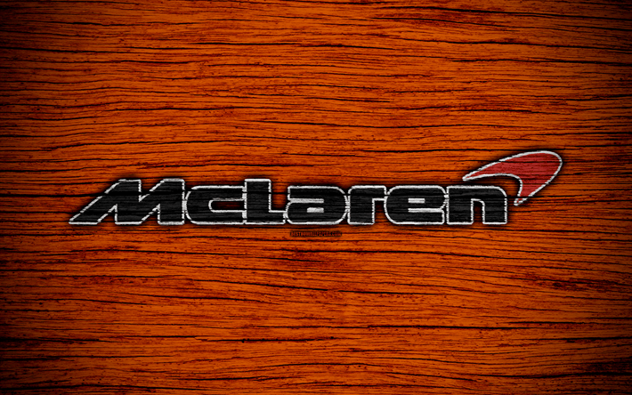 Orange McLaren F1 Logo - Download wallpaper McLaren F1 Team, 4k, logo, F1 teams, F Formula
