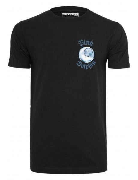 Pink Dolphin Co Logo - Pink Dolphin 8-Ball Reflection Tee PD002-00007 Black | Yukka.co.uk