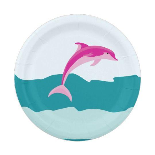 Pink Dolphin Co Logo - Pink Dolphin theme plates | Zazzle.co.uk