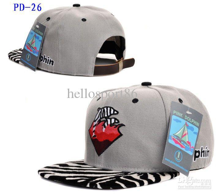 Pink Dolphin Co Logo - Pink Dolphin Snapbacks Hats Grey With Zebra Visor Hip Hop Streetwear ...