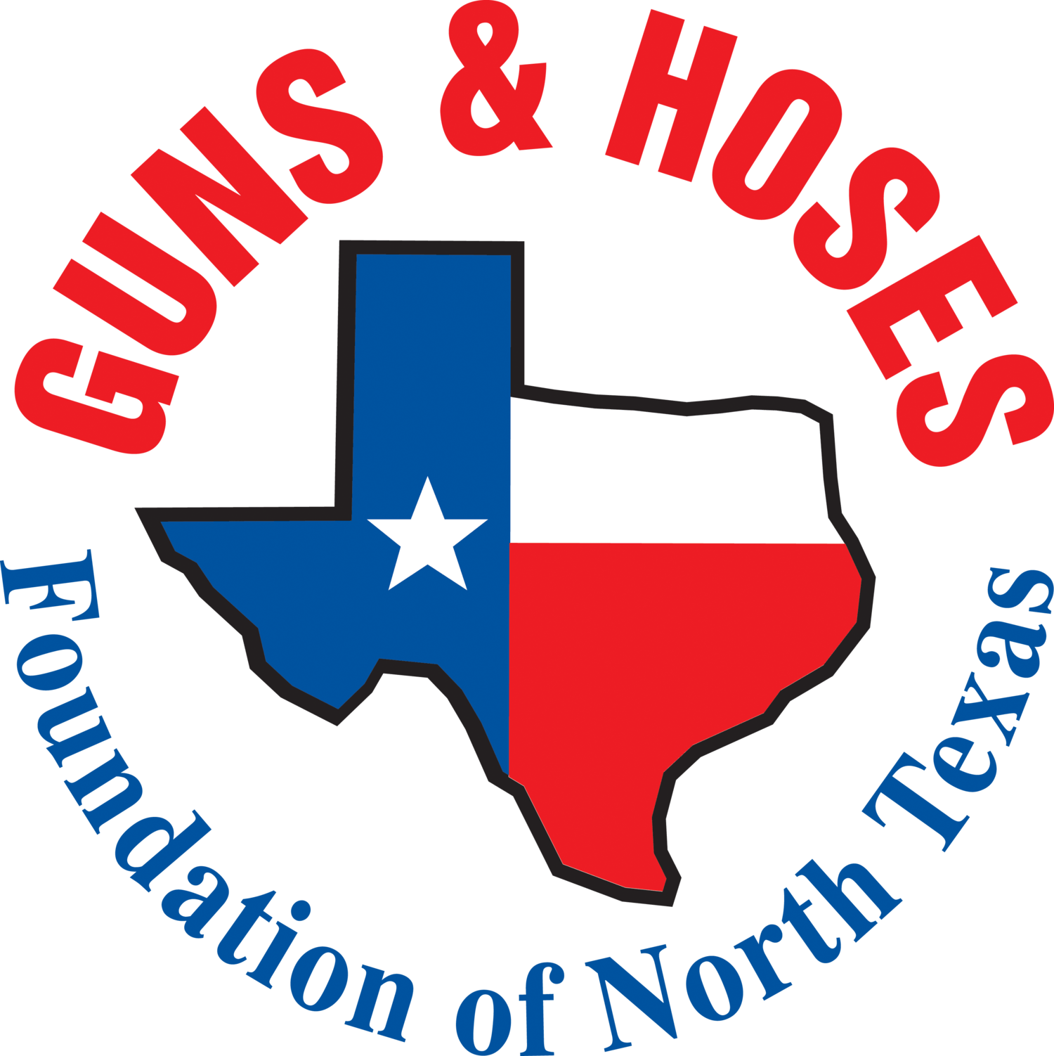 Guns and Hoses Logo - GUNS & HOSES FOUNDATION OF NORTH TEXAS