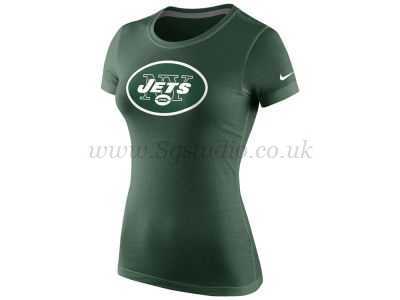 Green Women Logo - New York Jets Nike NFL Women's Logo Cotton Crew T-Shirt Green ...