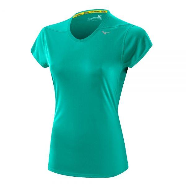 Green Women Logo - Mizuno Drylite T Shirt (Mr Logo) For Women, SPORT462822£45.63