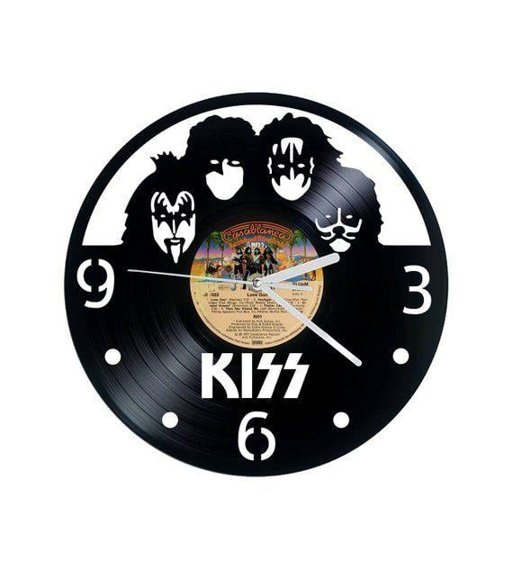 Famous 70s Rock Band Logo - Vinyl Clock famous 70s rock band Christmas gift Wall clock