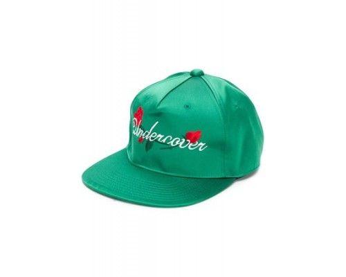 Green Women Logo - UNDERCOVER Embroidered logo baseball cap Cotton Green Women Shoes