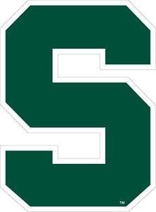 MSU Spartan Logo - MSU MICHIGAN STATE SPARTANS Logo Cornhole Decals / Set of 2 | eBay