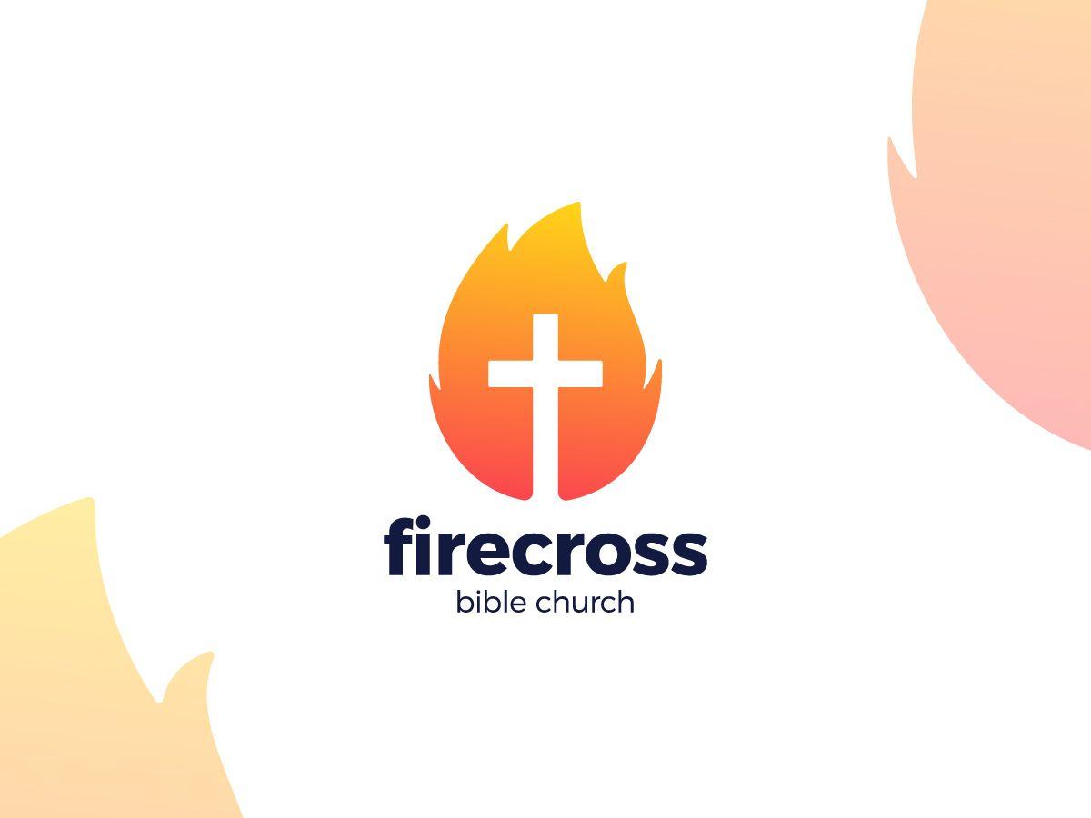 Fire Cross Logo - Fire Cross Bible Church by Lunarts | Dribbble | Dribbble