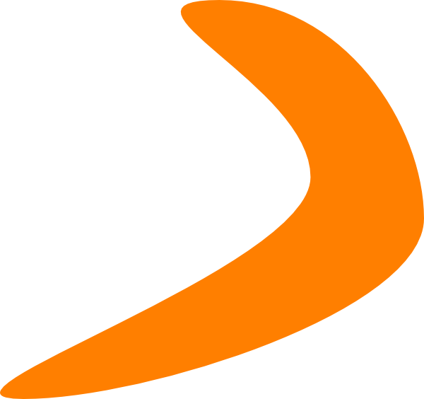 Boomerang V Logo - Orange Boomerang Clip Art clip art online