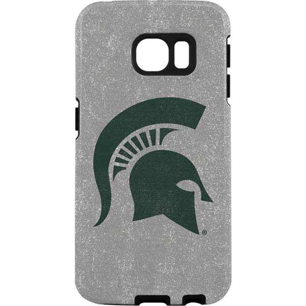 MSU Spartan Logo - Michigan State University Grey Spartans Logo Samsung Cases | Colleges