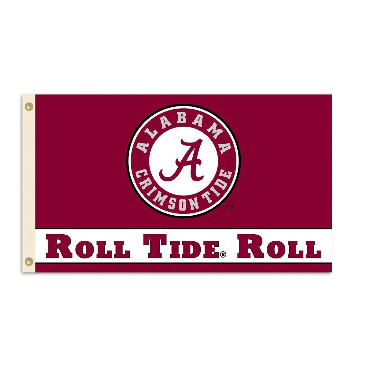 Alabama Roll Crimson Tide Logo - Alabama Crimson Tide 3ft x 5ft Team Flag Tide, Roll