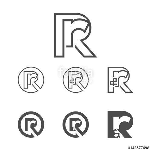 Letter RR Logo - Letter R Logo, RR Logo, R&R Logo, Design Vector Isolated