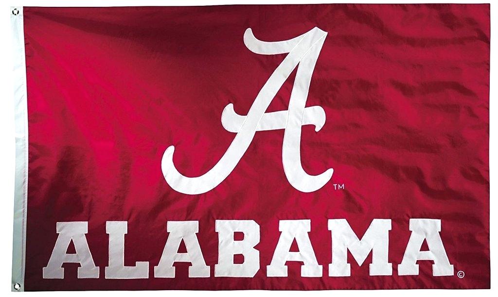 Alabama Roll Crimson Tide Logo - Alabama Roll Tide Logo Crimson Tide Flag Sewn Double Sided Alabama ...