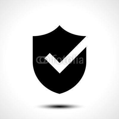 Tick Mark Logo - Shield check mark logo icon design template element/ Vector ...