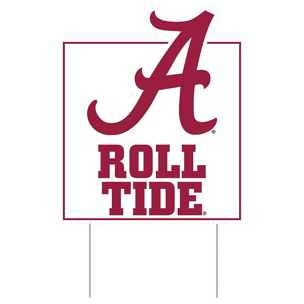 Alabama Roll Crimson Tide Logo - Alabama Crimson Tide Lawn Sign 15in x 17in