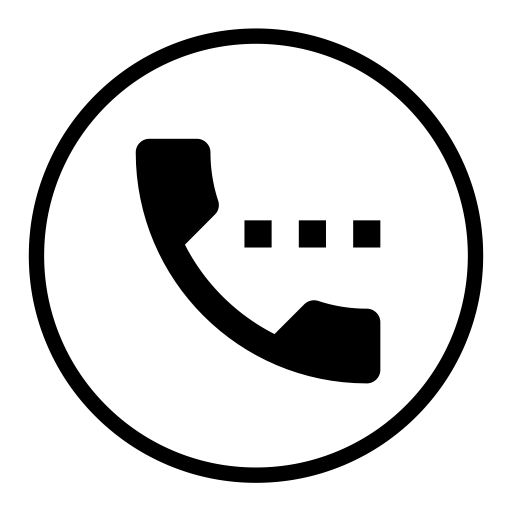 Phone Call Circle Logo - Calling Circle, Calling, Dialer Icon With PNG and Vector Format for ...