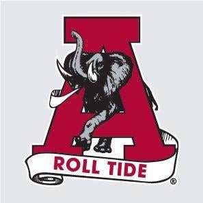 Alabama Roll Crimson Tide Logo - Amazon.com: Alabama Crimson Tide CLASSIC AL w/ A ROLL TIDE SCROLL 6 ...
