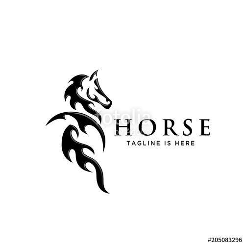 Fire Horse Logo - Back View Fire Horse Logo Stock Image And Royalty Free Vector Files