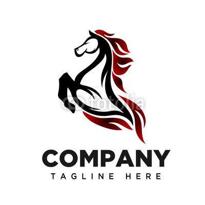 Fire Horse Logo - fire Jumping horse logo. Buy Photo