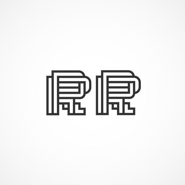 Letter RR Logo - initial Letter RR Logo Template Template for Free Download on Pngtree