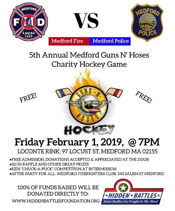 Guns and Hoses Logo - 5th Annual Medford Guns N' Hoses Charity Hockey Game