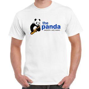 Jazz Radio Logo - The Panda Smooth Jazz Radio Logo Daddy s Home White T-shirt | eBay