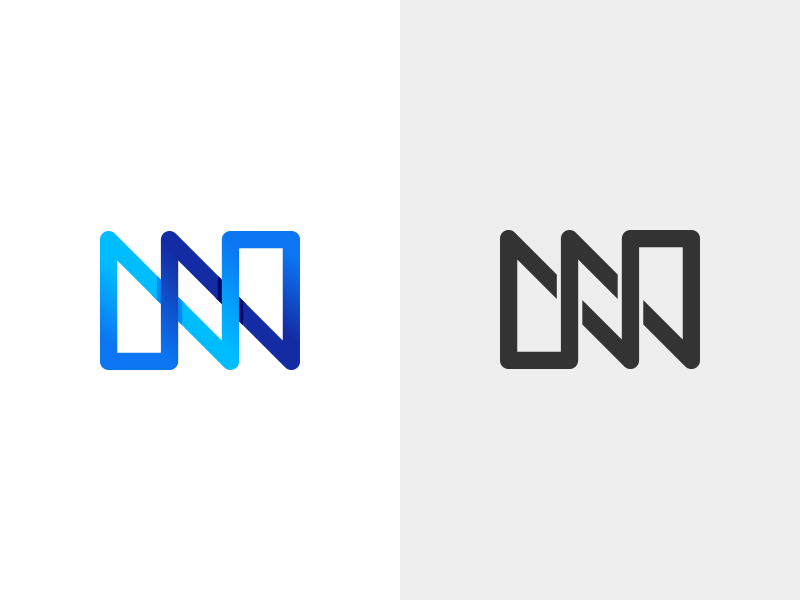 Double N Logo - N or double N? by Zoltán Kőrösi | Dribbble | Dribbble