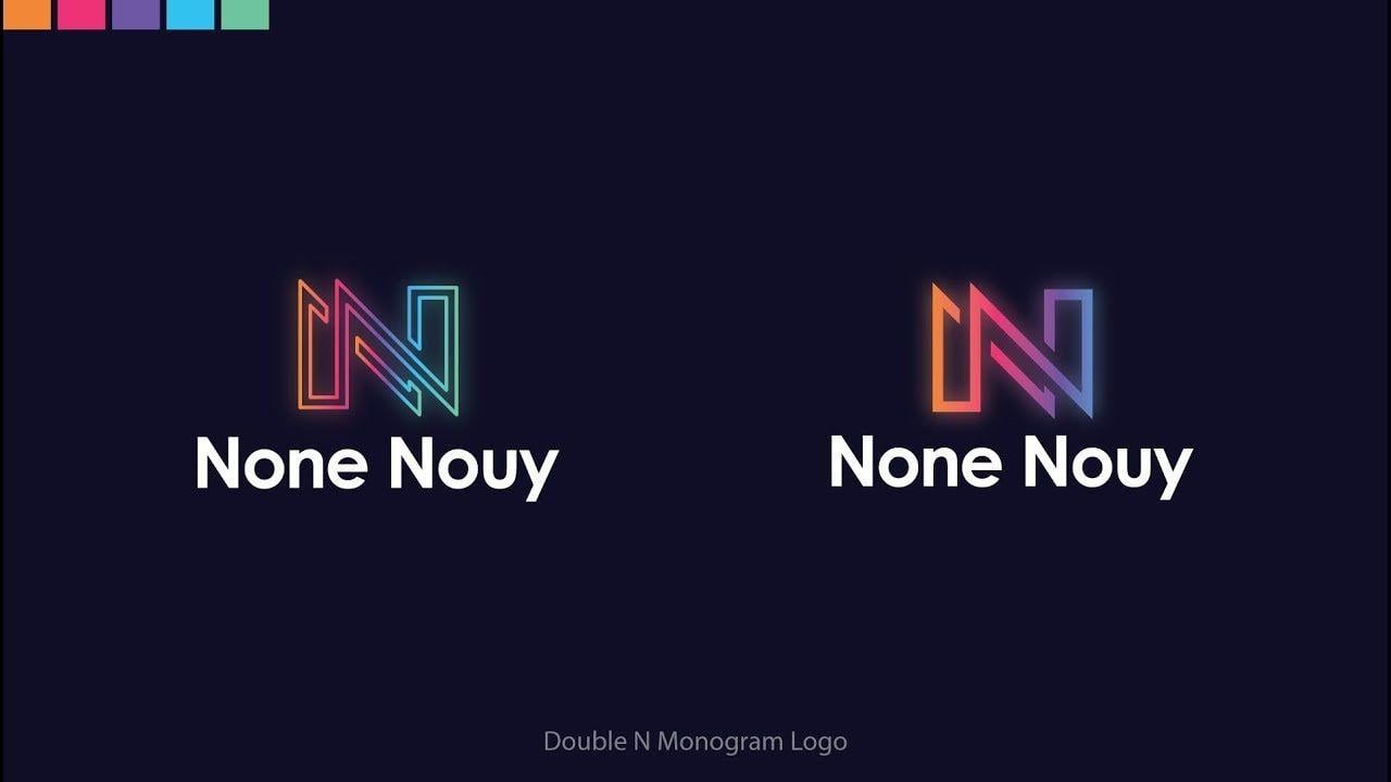 Double N Logo - How to Design a Double N Letter Logo Logo Design Bangla