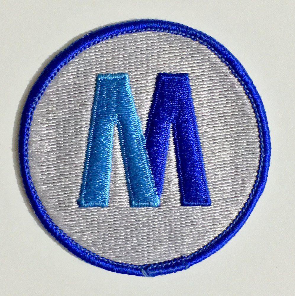 Blue M Logo - Vintage 1980s MTA 'M' logo patch deadstock / ProFreshionalism