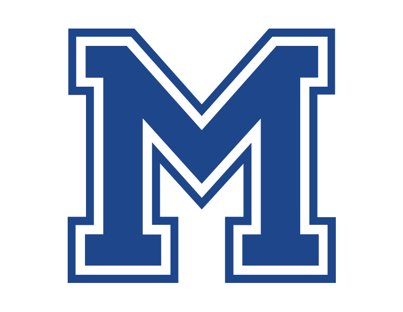 Blue M Logo - School Programs « Mainely Embroidery