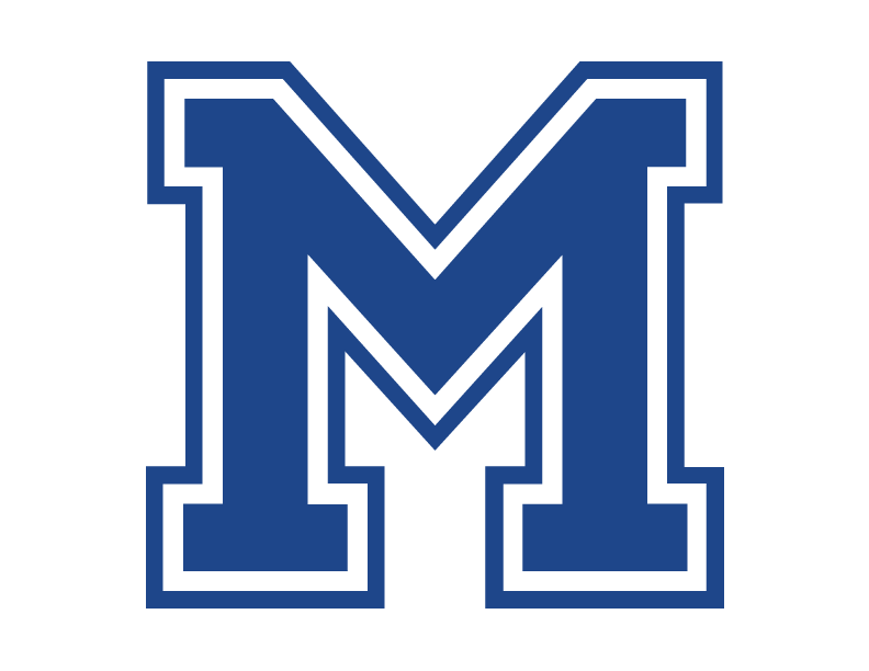 Blue M Logo - School Programs « Mainely Embroidery