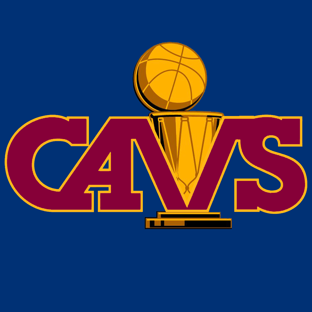 Cavs Logo - Present Cavs Colors School Cavs Logo with the Championship