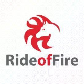 Fire Horse Logo - Fire Horse Logo Design inside a burning flame On StockLogos