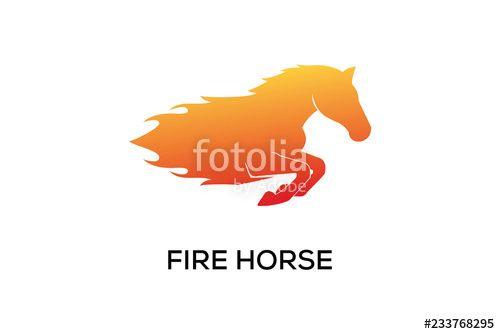 Fire Horse Logo - FIRE HORSE LOGO DESIGN Stock Image And Royalty Free Vector Files