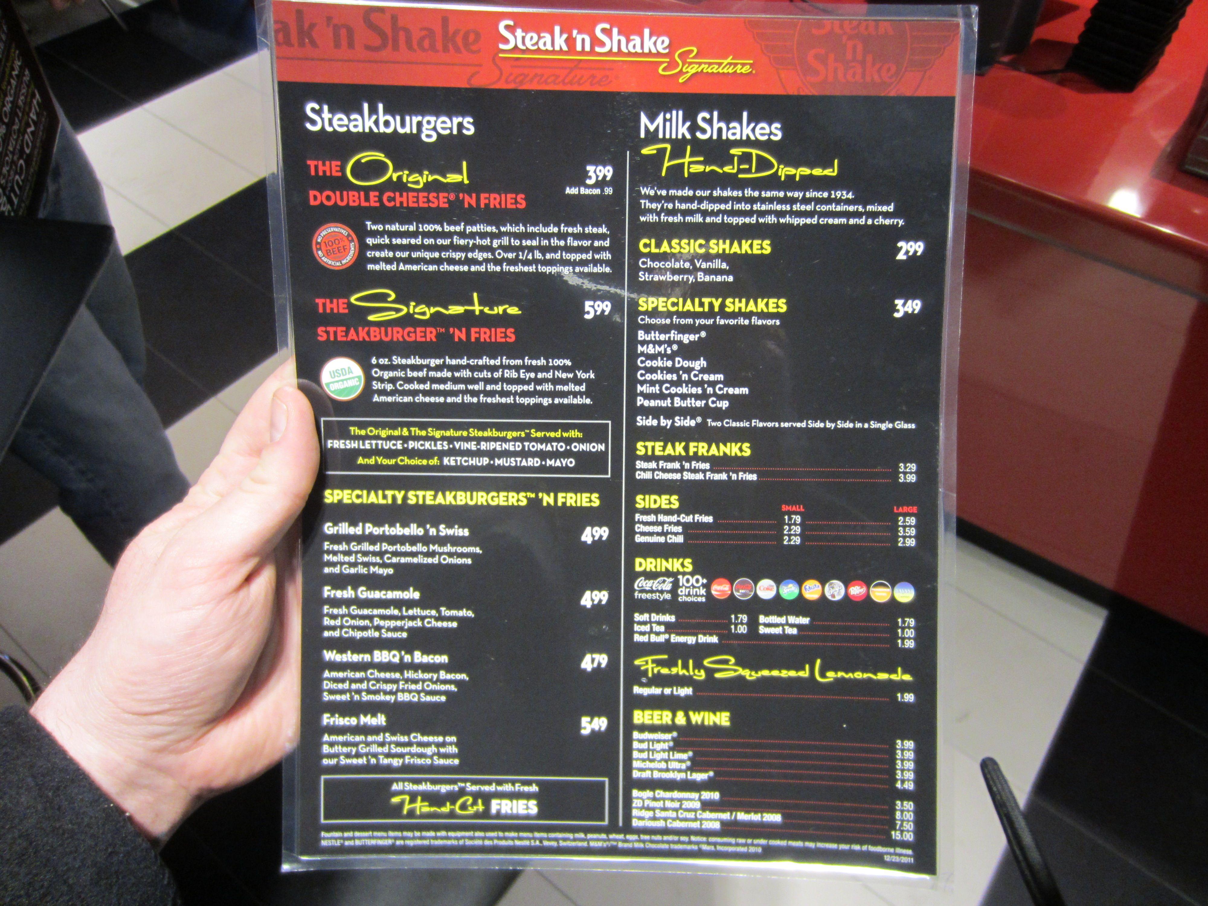 Steak 'N Shake Signature Logo - Steak 'N Shake - Now in NYC!Burger Conquest