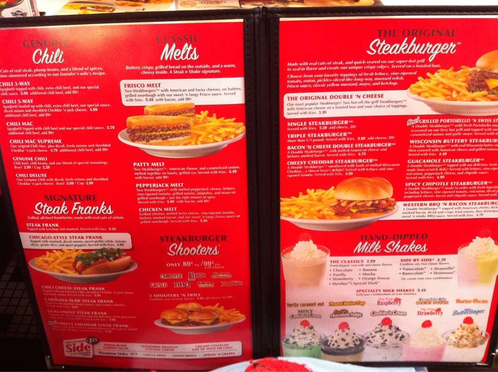 Steak 'N Shake Signature Logo - Steak 'n Shake Menu, Menu for Steak 'n Shake, Oviedo, Orlando ...