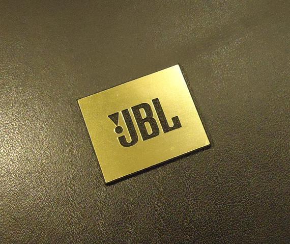 JBL Logo - JBL Logo Emblem Badge Gold color brushed 3M adhesive 28 x 23 | Etsy